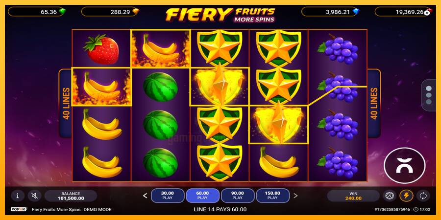 Fiery Fruits More Spins gaming machine for money, picture 3