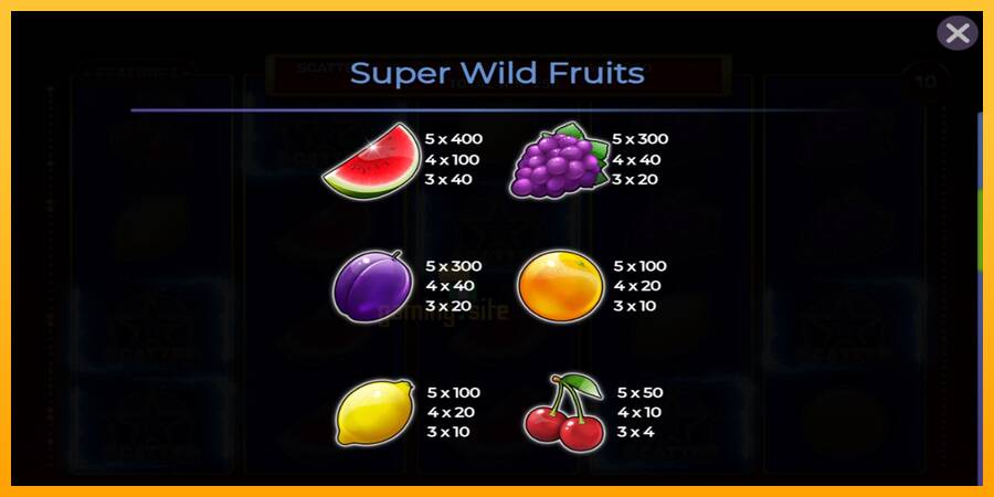 Super Wild Fruits gaming machine for money, picture 4