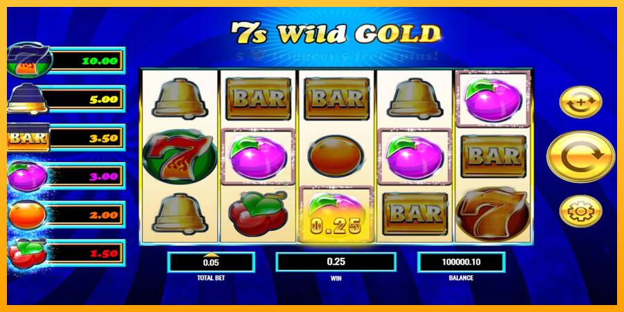 7s Wild Gold gaming machine for money, picture 2