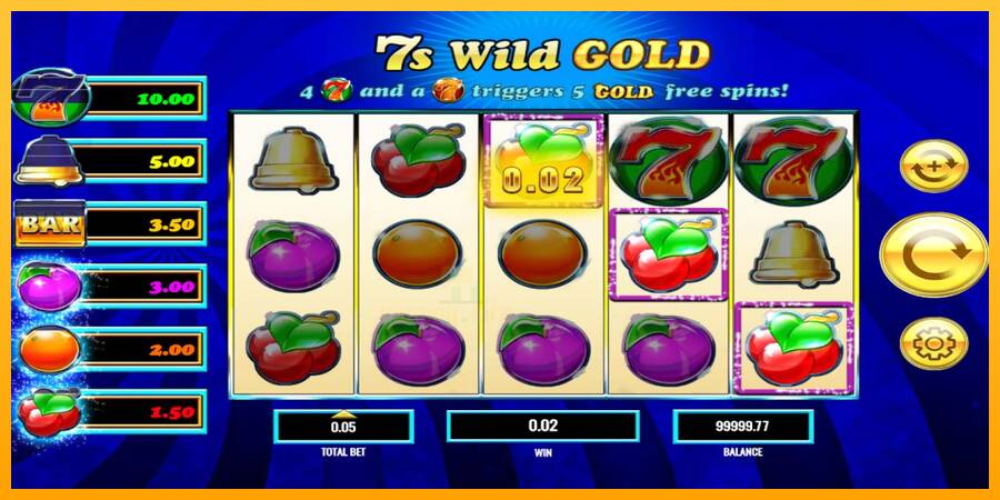 7s Wild Gold gaming machine for money, picture 3