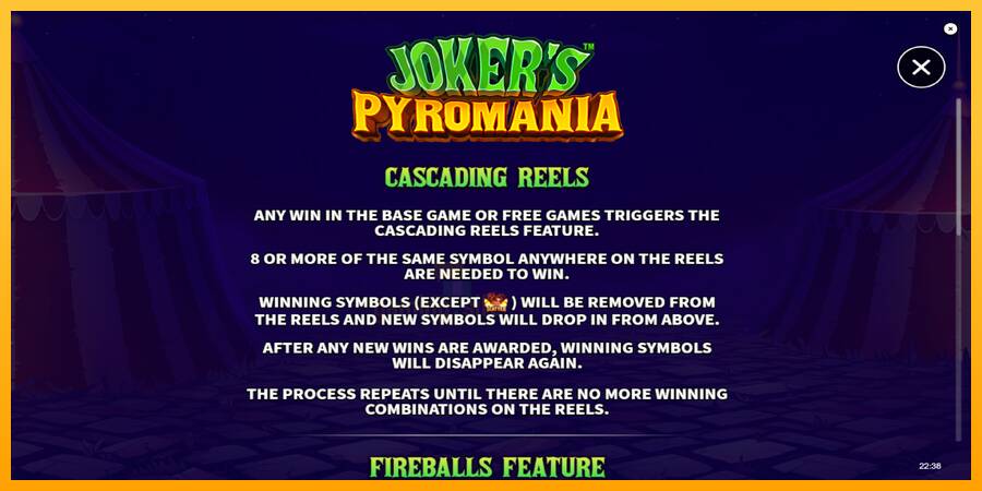 Jokers Pyromania gaming machine for money, picture 5