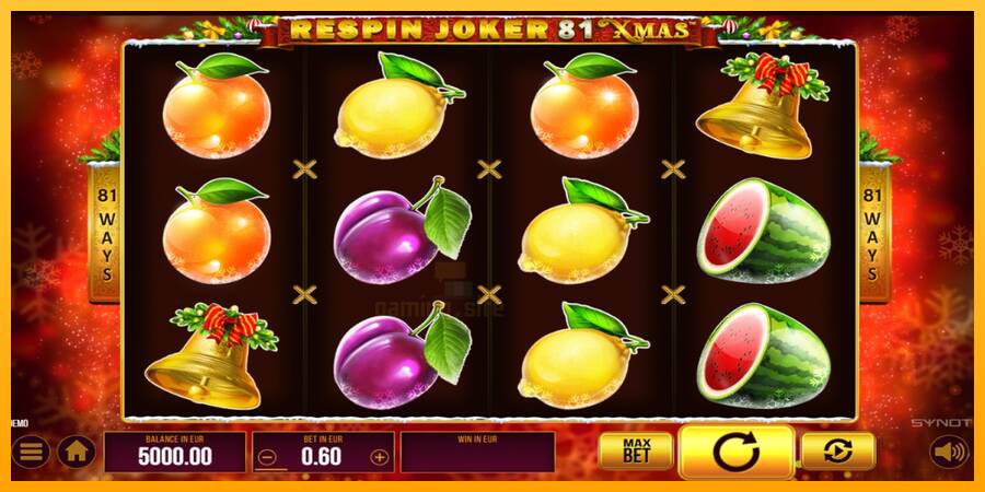 Respin Joker 81 Xmas gaming machine for money, picture 1