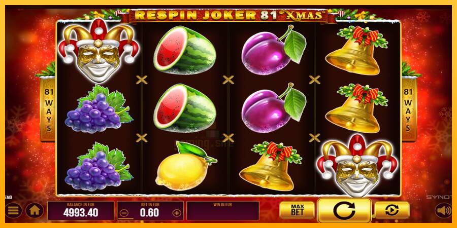 Respin Joker 81 Xmas gaming machine for money, picture 3