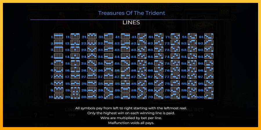 Treasures of the Trident gaming machine for money, picture 7