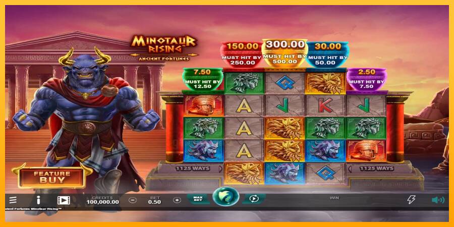 Ancient Fortunes Minotaur Rising gaming machine for money, picture 1