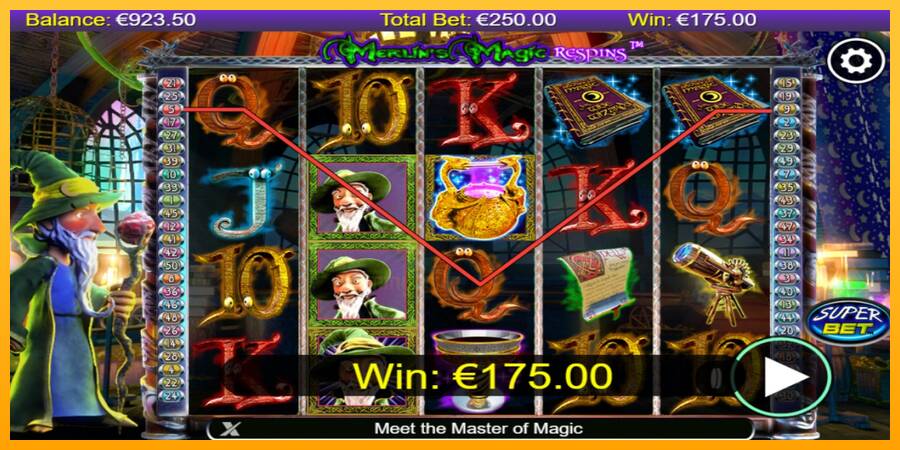 Merlin’s Magic Respins gaming machine for money, picture 3