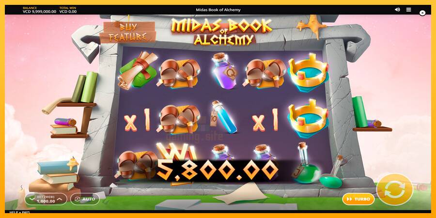 Midas Book of Alchemy gaming machine for money, picture 4