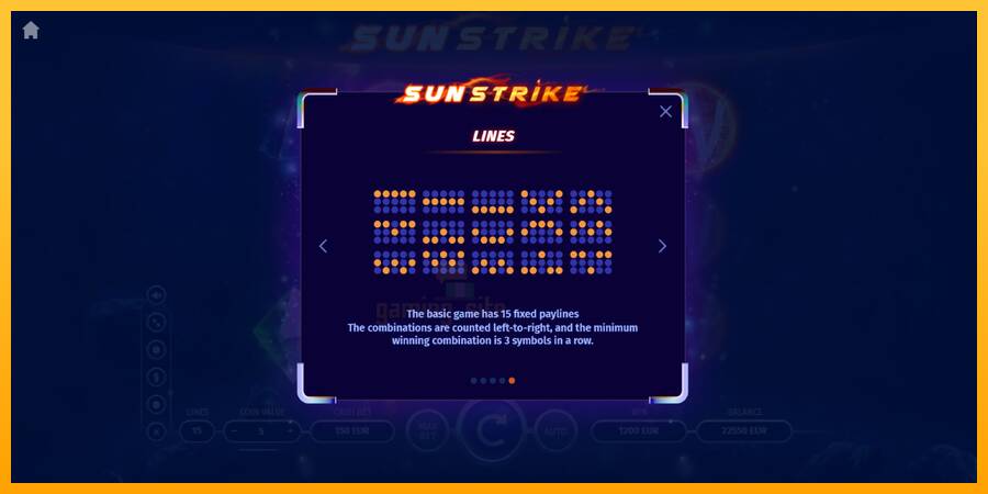 Sun Strike gaming machine for money, picture 7