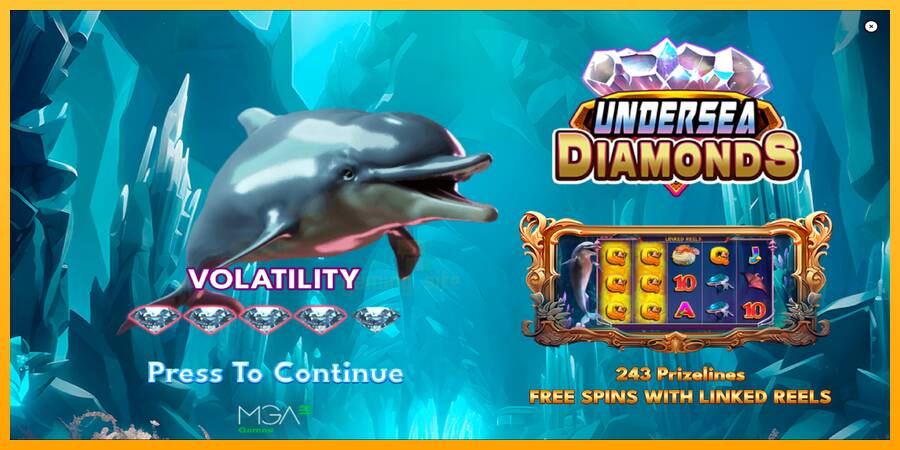 Undersea Diamonds gaming machine for money, picture 1