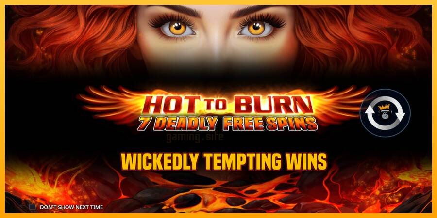 Hot to Burn - 7 Deadly Free Spins gaming machine for money, picture 1