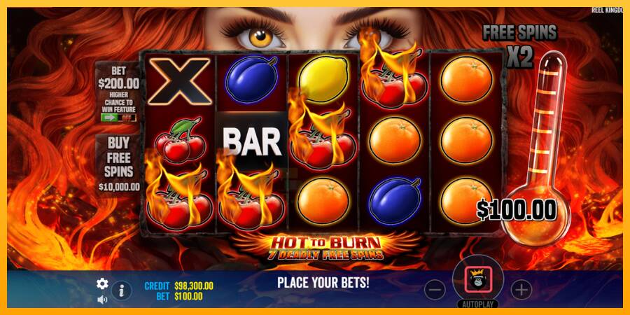 Hot to Burn - 7 Deadly Free Spins gaming machine for money, picture 4