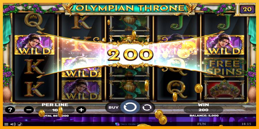 Olympian Throne gaming machine for money, picture 2