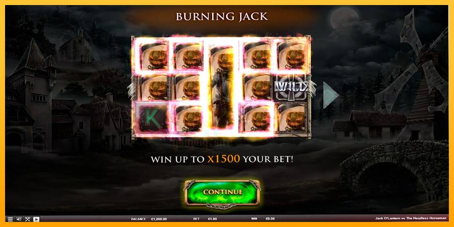 Jack OLantern Vs the Headless Horseman gaming machine for money, picture 1