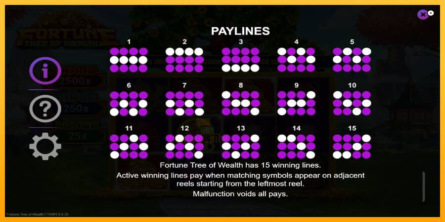 Fortune Tree of Wealth gaming machine for money, picture 7