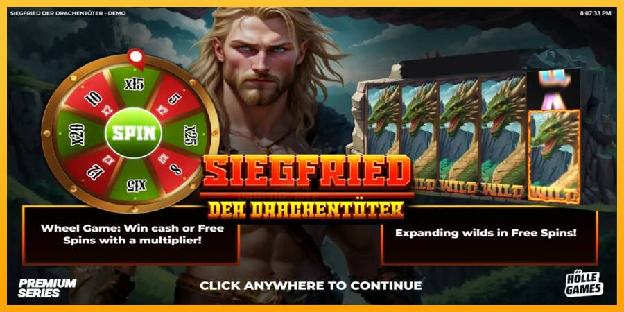 Siegfried der Drachentoter gaming machine for money, picture 1