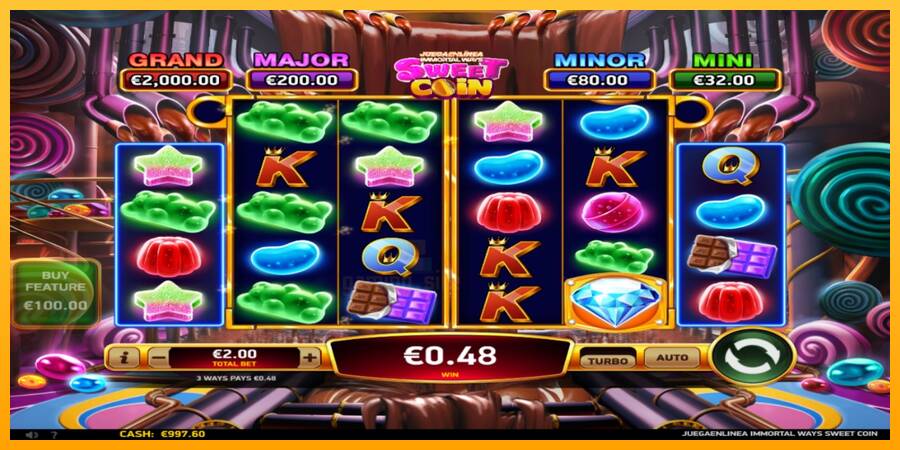 JuegaenLinea Immortal Ways Sweet Coin gaming machine for money, picture 2