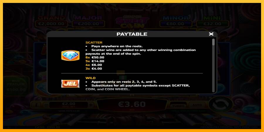 JuegaenLinea Immortal Ways Sweet Coin gaming machine for money, picture 4