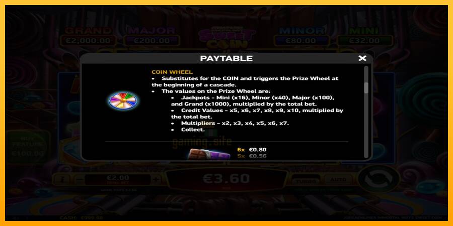 JuegaenLinea Immortal Ways Sweet Coin gaming machine for money, picture 5