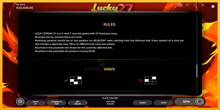 Lucky Streak 27 gaming machine for money, picture 7