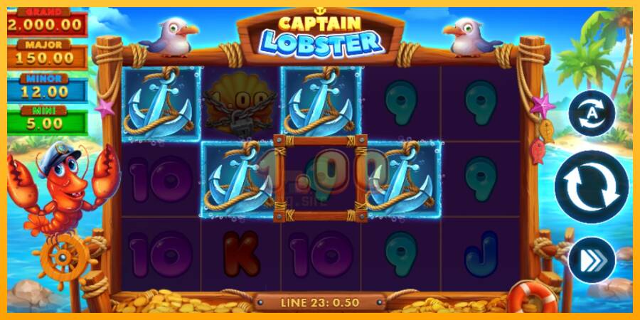 Captain Lobster gaming machine for money, picture 4