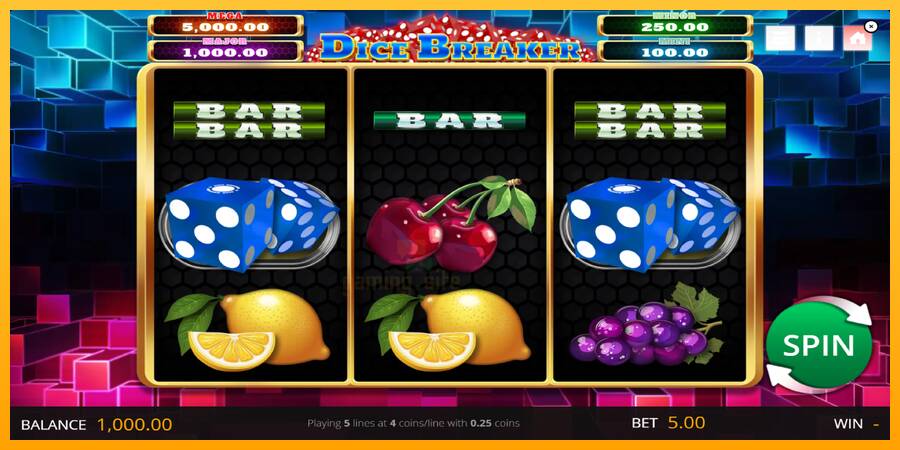 Dice Breaker gaming machine for money, picture 1