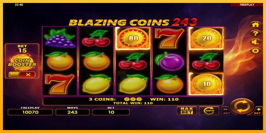 Blazing Coins 243 gaming machine for money, picture 3