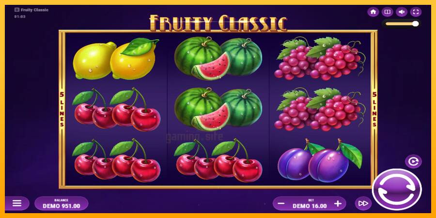 Fruity Classic gaming machine for money, picture 1