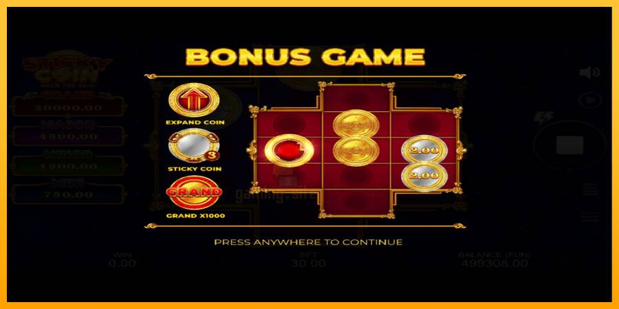 Sticky Coin: Hold the Spin gaming machine for money, picture 3