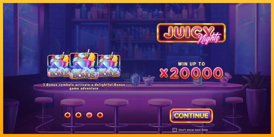 Juicy Nights gaming machine for money, picture 1