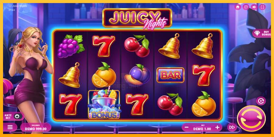 Juicy Nights gaming machine for money, picture 2