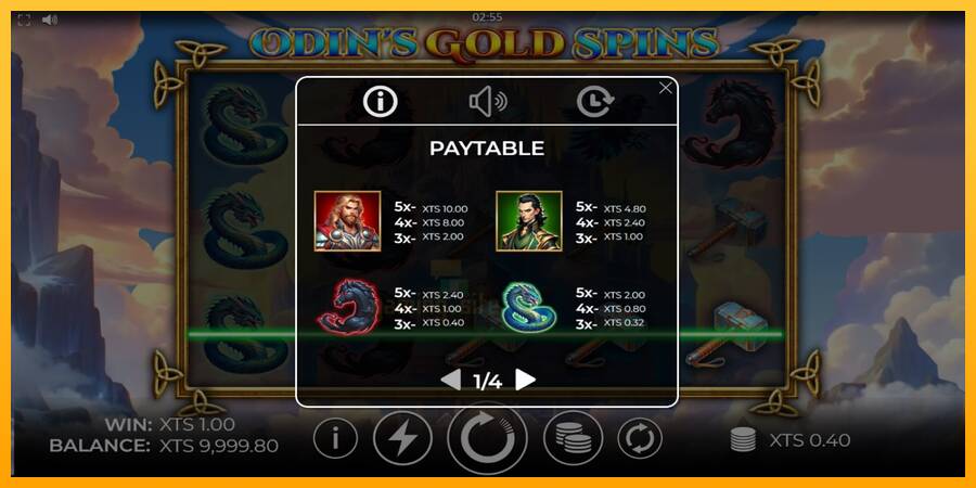 Odins Gold Spins gaming machine for money, picture 4