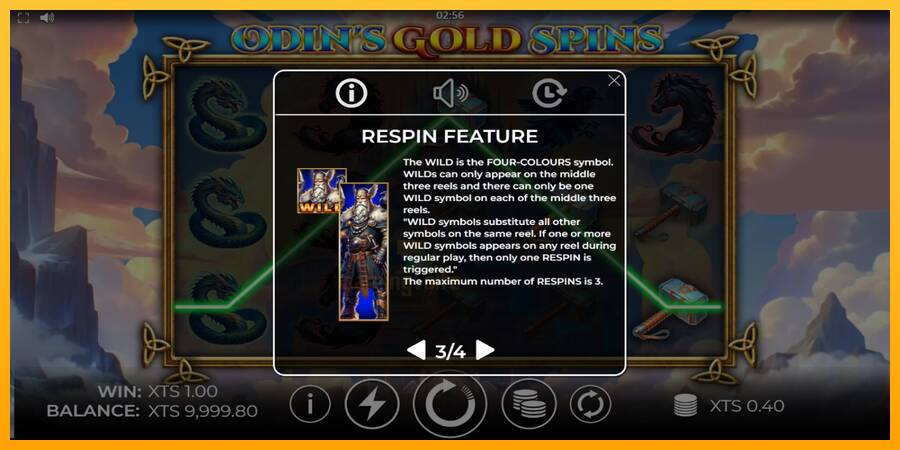 Odins Gold Spins gaming machine for money, picture 5