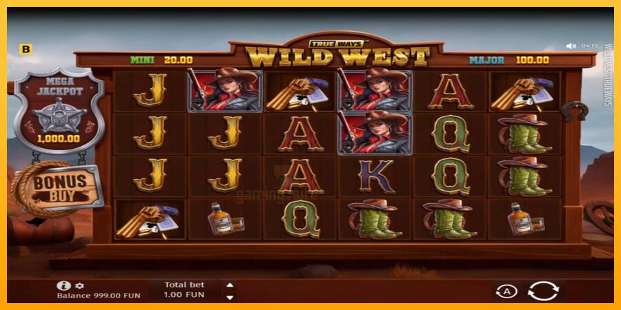 Wild West Trueways gaming machine for money, picture 2