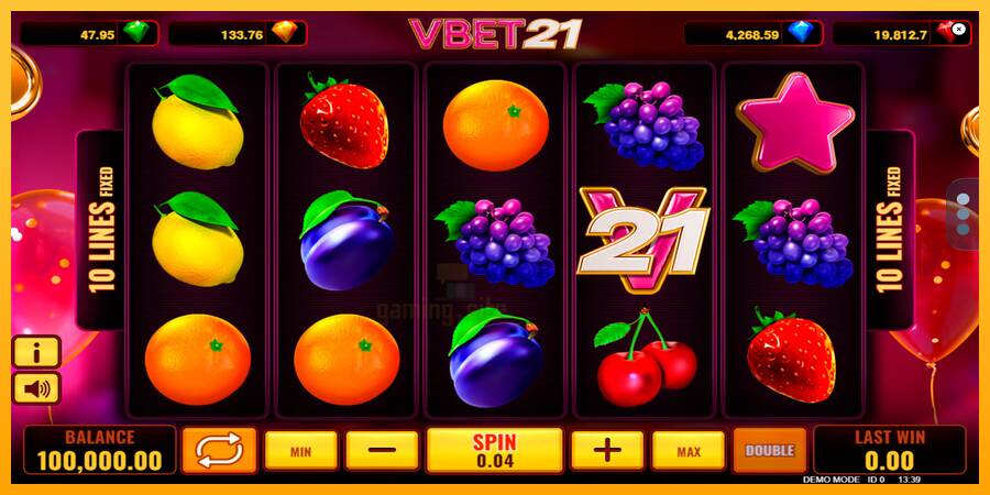 Vbet 21 gaming machine for money, picture 1