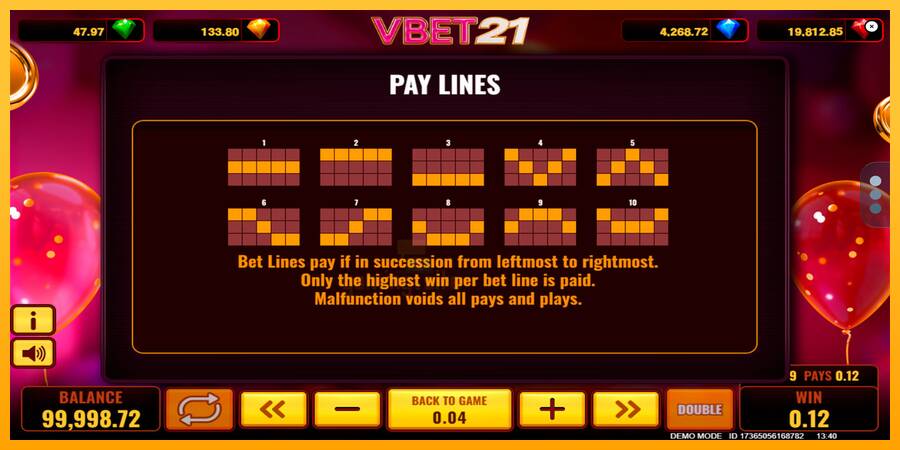 Vbet 21 gaming machine for money, picture 7