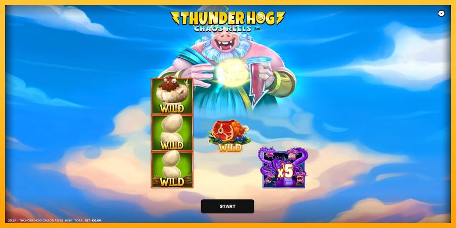 Thunder Hog Chaos Reels gaming machine for money, picture 1