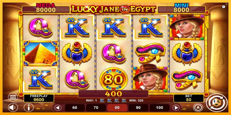 Lucky Jane in Egypt Hold & Win gaming machine for money, picture 3