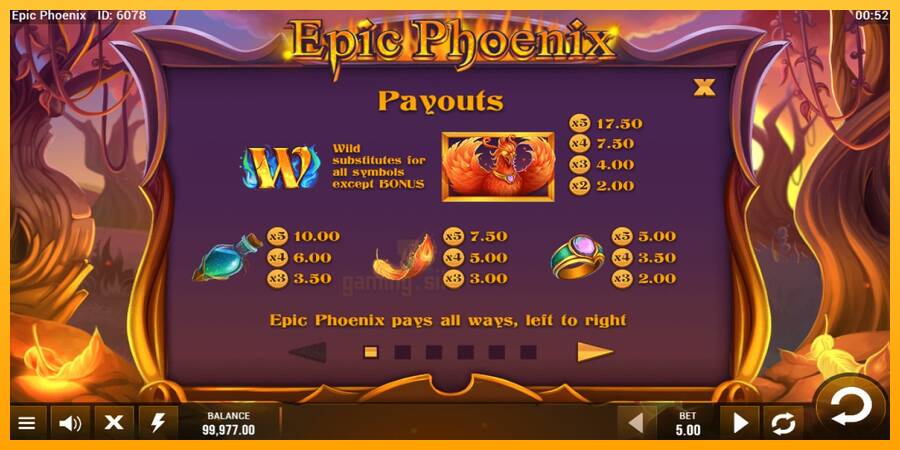 Epic Phoenix gaming machine for money, picture 4