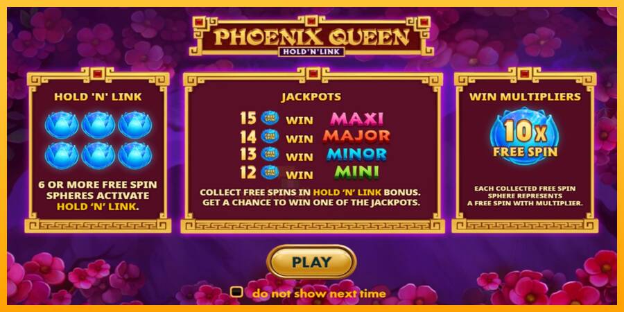 Phoenix Queen Hold N Link gaming machine for money, picture 1