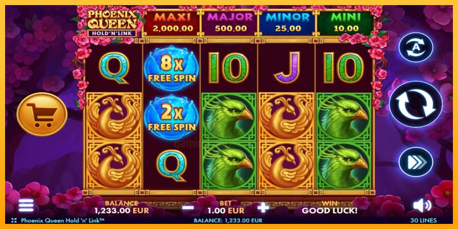 Phoenix Queen Hold N Link gaming machine for money, picture 2