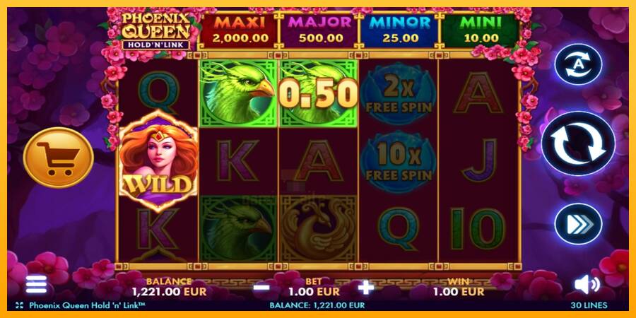 Phoenix Queen Hold N Link gaming machine for money, picture 3