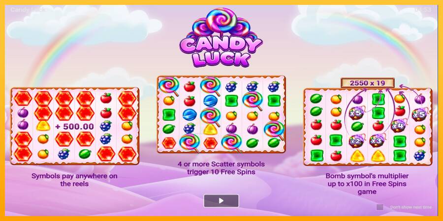 Candy Luck gaming machine for money, picture 1