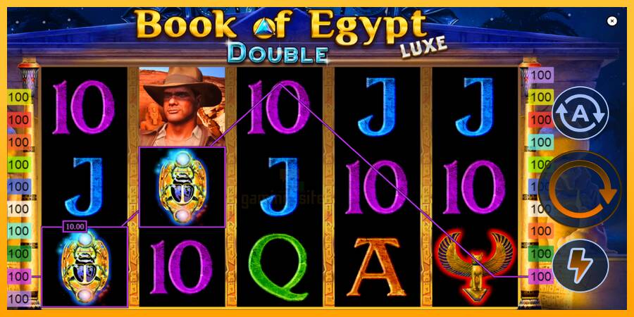 Book of Egypt Double Luxe gaming machine for money, picture 3