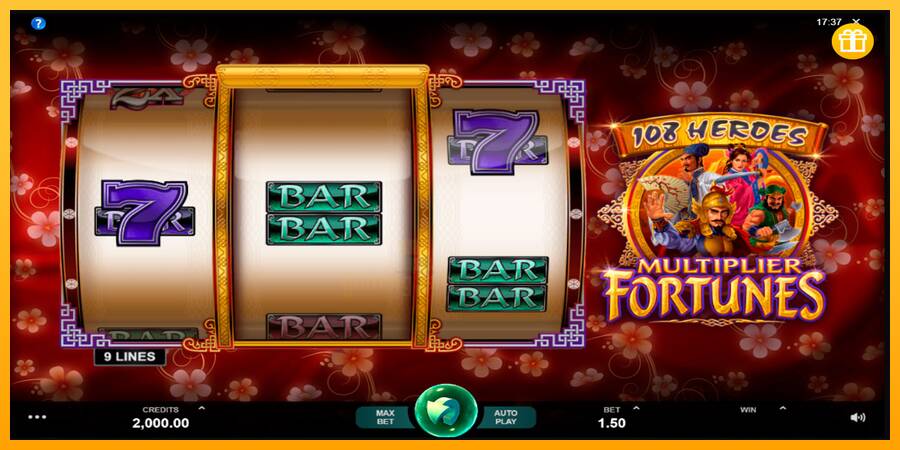 108 Heroes Multiplier Fortunes gaming machine for money, picture 1