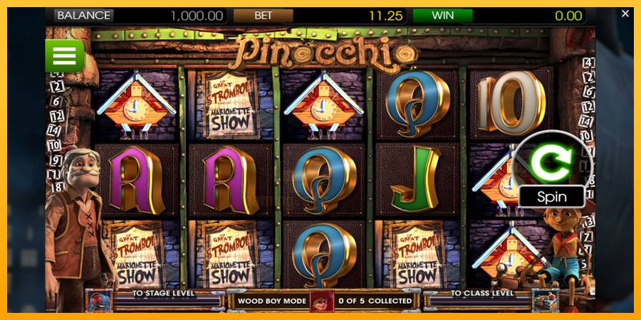 Pinocchio gaming machine for money, picture 1