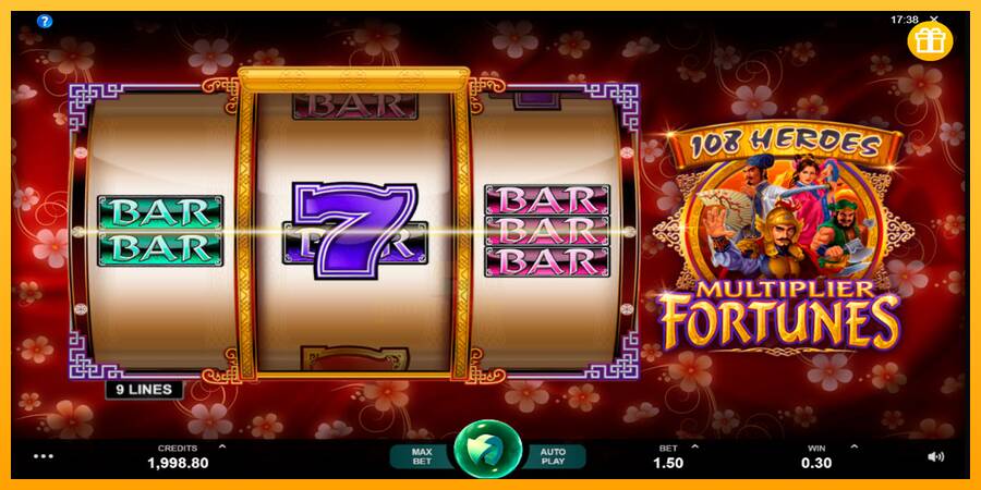 108 Heroes Multiplier Fortunes gaming machine for money, picture 2