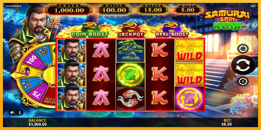 Samurai Spin Kenji gaming machine for money, picture 2