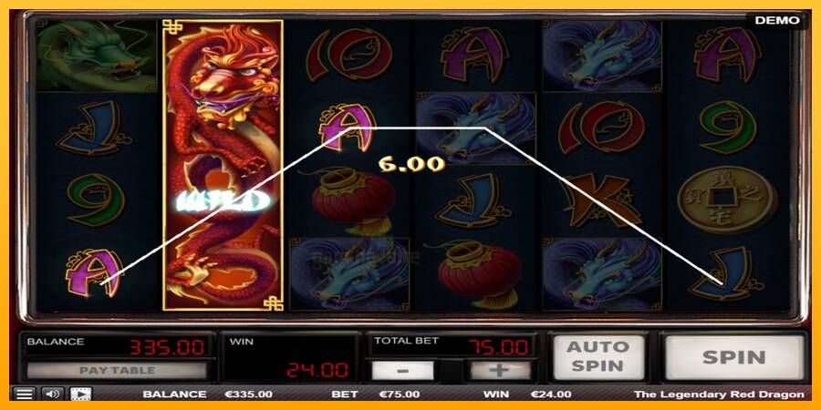 The Legendary Red Dragon gaming machine for money, picture 3