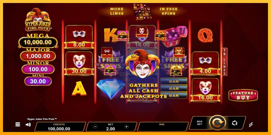 Hyper Joker Fire Pots gaming machine for money, picture 1