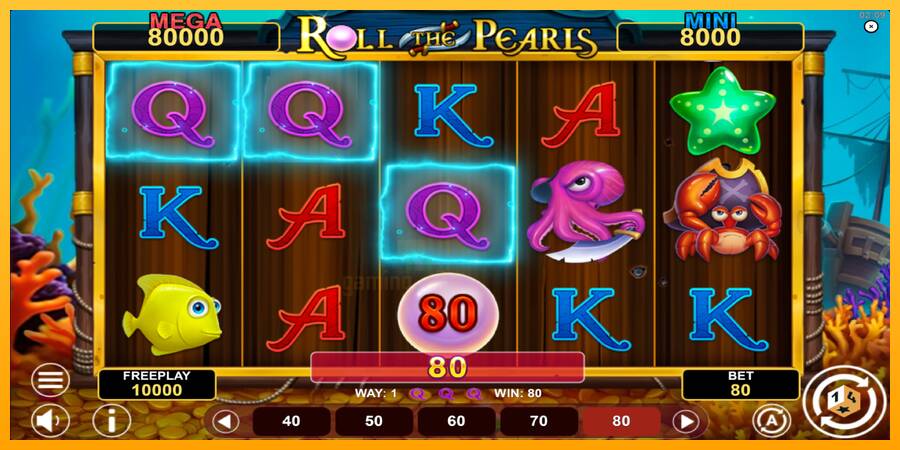 Roll The Pearls Hold & Win gaming machine for money, picture 3